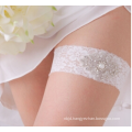 Wholesale Clear Rhinestones Wedding Garter Bridal Toss Garter Lace White Wedding Garter Belt